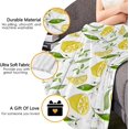 thumbnail image 5 of JOOCAR Watercolor Lemon Fruit Print Flannel Throw Blanket Warm Cozy Soft Funny Print Blankets for Bed Couch Sofa Room Decoration Gifts 60”×50” XSmall for Pets, 5 of 5