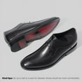 thumbnail image 6 of CMR CHAMARIPA High Heel Men Dress Shoes - Black Leather Lace Up Shoes 7CM / 2.76 Inches, 6 of 9