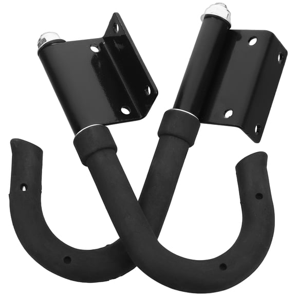 Zehuanyu  2 Pcs Ladder Hooks for Garage Wall Prom Commercial Lid Prop Belt Black