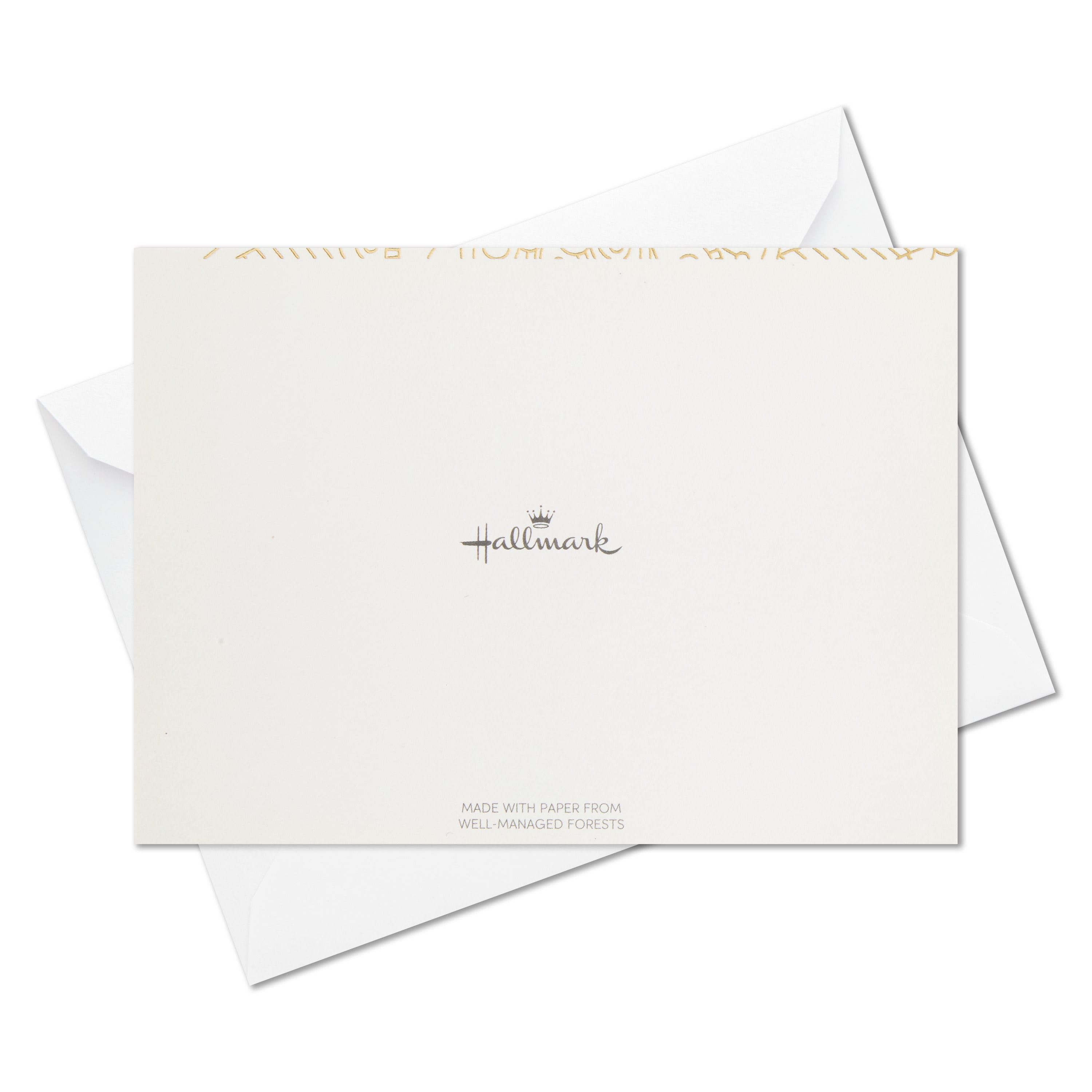 Hallmark Blank Notes (Gold Floral Mandala), 12 Count