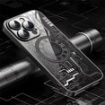 thumbnail image 2 of Funda magnética de carga inalámbrica, Protector de lente a prueba de golpes, cubierta trasera, enchapado, MagSafe, iPhone 14, 15, 13, 12, 11 Pro Max Plus, 2 of 5