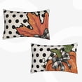 thumbnail image 3 of Fall Pillow Covers 12 x 20 Inch Set of 2 Autumn Polka Dot Pumpkin Maple Leaves Throw Pillow Covers Outdoor Thanksgiving Harvest Farmhouse Pillowcase Lumbar Cushion Case for Home Sofa Porch, 3 of 6