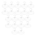thumbnail image 1 of 20 X Scarf Shawl Tie Holder Accs Portable Rack Reusable Space Saving Organizer Clear 17cm, 1 of 8