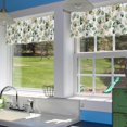 thumbnail image 3 of Valances Curtains for Windows,Green Golden Eucalyptus Leaves Semi Sheer Curtain Valances,Rod Pocket Short Window Treatment Light Filtering Decor Valances for Kitchen Living Room Bedroom Window-54"x18", 3 of 6