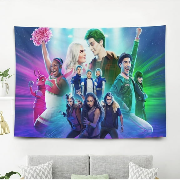 Zombies Tapestry Gift Wall Hanging Backdrop for Room Bedroom Girls Fans Background Banner Party Birthday Supplies Decor