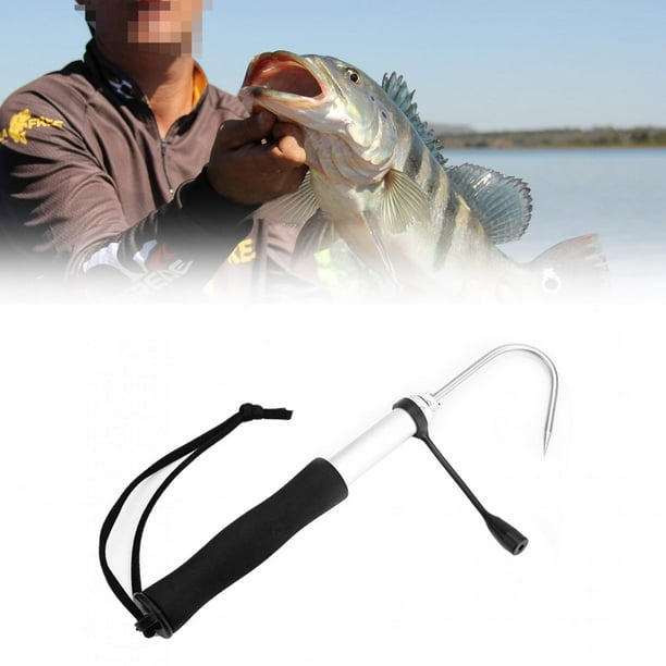 Gaff Hook,Retractable Fishing Gaff Stainless Fishing Gripper Hand