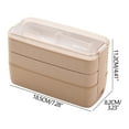 thumbnail image 2 of Anckoeil Multi Layered Lunch Box with forks Spoons Tableware Lunch Box for Office Workers Portable Picnic Box, 2 of 4