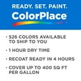 thumbnail image 4 of ColorPlace Classic Exterior House Paint, Flat, Medium Base, 1 Gallon, 4 of 8