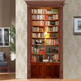 thumbnail image 1 of Simulación de biblioteca 95x215 cm Etiqueta de puerta 3D Bodega Foto Mural Trompe L'oeil Pegatinas de pared Pvc Papel tapiz impermeable para dormitorio Baño Cocina Rojo Verde Cocina, Decoración y Otros, 1 of 5