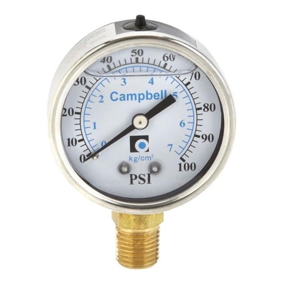 Campbell Other Pressure Gauge 1/4 in. x 3 in. L