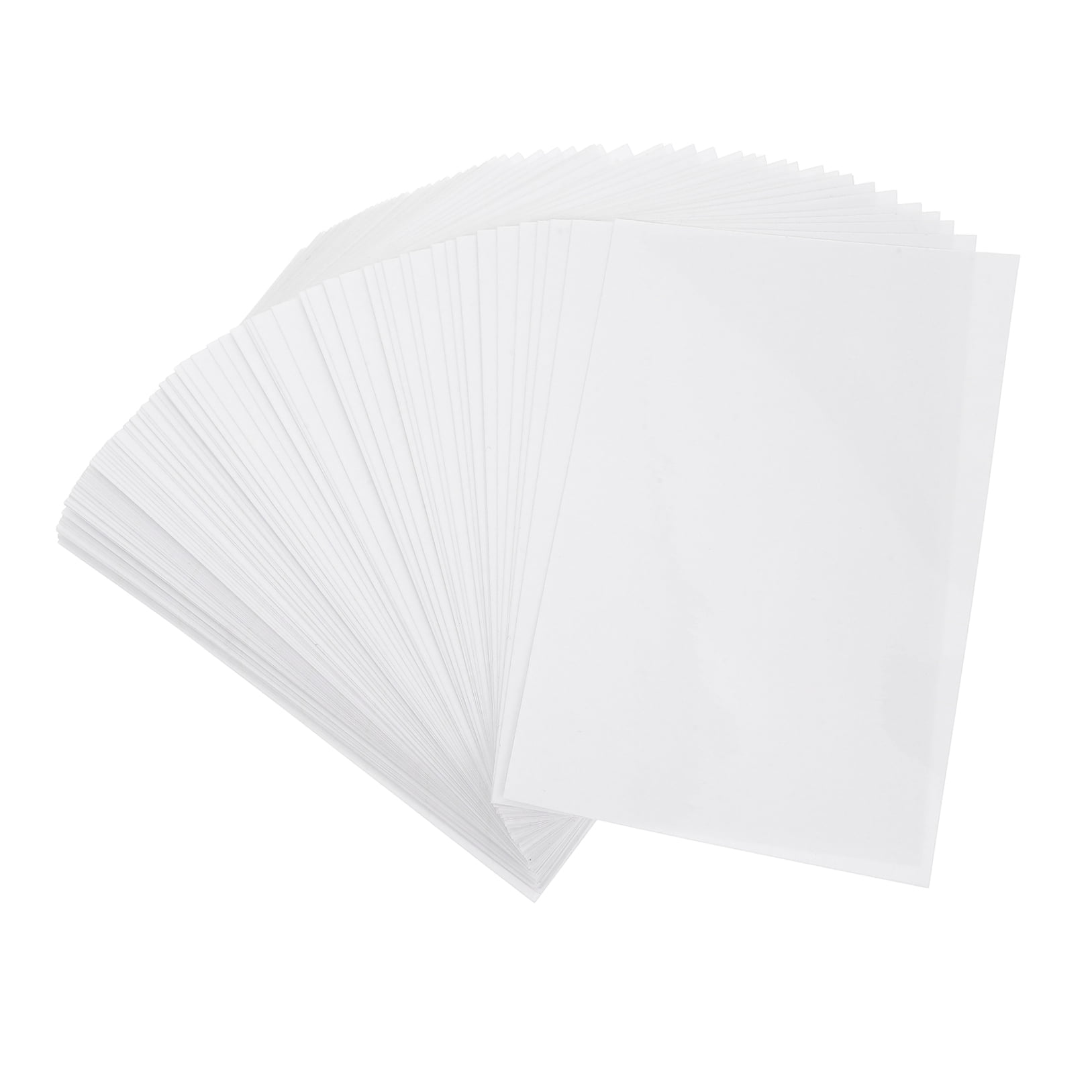 SKISUNO White PVC Laminating Sheets Protection Versatile Use for Photos Documents 100Pcs