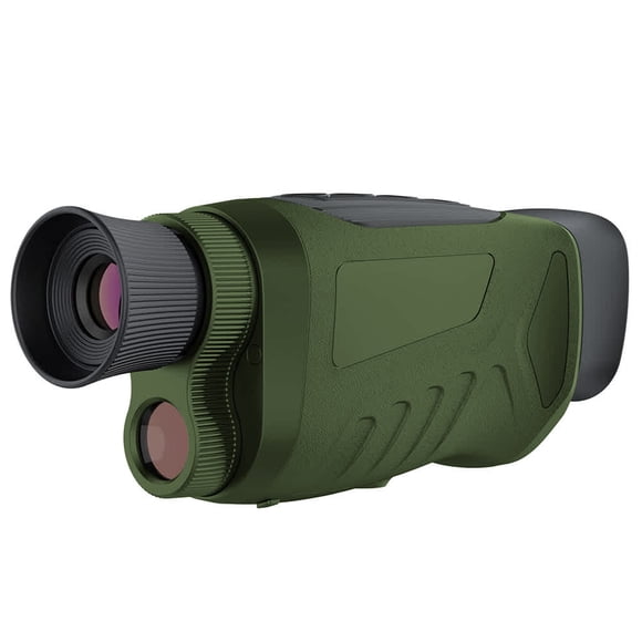 Bingirl Green Set TPU 25KD Digital Telescope for Birdwatching, Records HD Photos, Outdoor Infrared Monocular with Night Vision