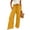 Yellow, variant on Ashirexll Wide Leg Pants Woman, Summer Pants for Women, Solid Color Wide Leg Ruffled Waistband Loose Casual Trousers