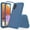 Blue, variant on Feishell for Samsung Galaxy A32 5G Durable Rugged Case, [Three Layers Protection] [Military Grade Drop Protection] Heavy Duty Shockproof Anti-Scratch Support Wireless Charging Phone Case, Red+Black