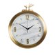 thumbnail image 1 of Reloj de pared de cobre de estilo europeo, luz de lujo, moda de hogar, decoración de arte de la pared, reloj silencioso, 1 of 6