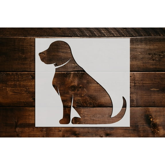 Dog Stencil - Art and Wall Stencil (6"x6")