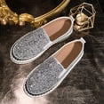 thumbnail image 3 of Generic Wide Fit Sparkle Sneakers for Women, Breathable Slip-On Lightweight Walking Shoes with Sequined Design for Summer Casual, 3 of 8