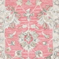 thumbnail image 4 of SAFAVIEH Glamour Pierce Bordered Wool Runner Rug, Pink/Beige, 2'3" x 8', 4 of 5