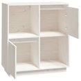 thumbnail image 3 of vidaXL Buffet Blanc 74x35x80 cm Pin Massif, 3 of 5