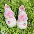 thumbnail image 1 of Sanrioed-zapatos de lona de Anime My Melody, Serie de muñecas Cinnamoroll Kuromi, cómodos e informales, a la moda, para niños, 1 of 5