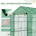 thumbnail image 5 of Outsunny Walk In 84.25" x 56.25" x 76.75" Greenhouse Greenhouses, Powder-Coated Steel Frame, 5 of 9