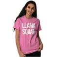 thumbnail image 3 of Llama Squad Save The Drama Alpaca BFF Women's Plus Size Graphic Tee Brisco Brands 3X, 3 of 5