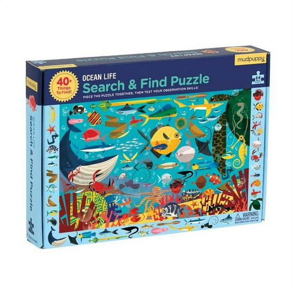 Mudpuppy - Ocean Life Search & Find Puzzle