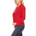 thumbnail image 3 of Women's Casual Long Sleeves Office Workwear Solid Blazer Jacket, 3 of 6