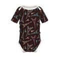 thumbnail image 2 of Balery Eiffel Tower Pattern Baby Climbing Clothes Infant Bodysuit Cute Infant Bodysuit Baby Romper-6 Months, 2 of 7