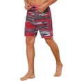 thumbnail image 4 of INSPIRAR CHIC Pantalones Cortos de Playa para Hombre de Verano con Cintura Elástica y Cordón de Color 30 Rojo Oscuro, 4 of 5