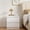 18.9" White Nightstand, variant on 23.4"H Nightstandwith Charging Station,Night Light,Modern with Bookshelf,Bedside Table with Storage Cabinet for Bedroom,Light Yellow