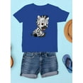 thumbnail image 3 of Zebra Sitting T-Shirt Juniors -Image by Shutterstock,  x-Small, 3 of 4