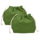 thumbnail image 1 of Uxcell 2 Pcs Bolsa de Maquillaje con Cuerda, 7.3" Bolsa Cosmética de Lona Organizadora de Artículos de Tocador para Viaje, Accesorios de Tocador, Verde, 1 of 7