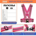 thumbnail image 2 of AYKRM 9 Color Reflective Vest with Hi Vis Bands, Fully Adjustable & Multi-Purpose: Running, Cycling, Motorcycle Safety, Dog Walking - High Visibility, 2 of 4