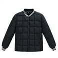 thumbnail image 3 of Teens Winter Jacket for School, 6-14 Years Heavyweight Puffer Coat with Hood, Warm Insulated Quilted Outerwear for Girls, Thicken Cold Weather Parka for Everyday Wear Black, 3 of 3