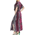 thumbnail image 2 of HAPPY BAY Women's Summer Loose Caftan Maxi Night Evening Gown Loungewear Dashiki House Dresses for Women 3X-4X Pink, Floral, 2 of 3