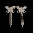 thumbnail image 6 of Fashionable Rhinestones Tassels Butterfly Pasties Nipple Covers for Women Reusable Crystal Chest Chain Breast Stickers, 6 of 8