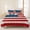 Red, variant on 3 Pieces King Quilt Set,Vintage Tartan Rustic Minimalist Soft Bedding Sets with 1 Quilt & 2 Pillow Shams,Modern Beige Plaid Summer Bedspread Lightweight Coverlet Comforter for All Season