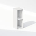 thumbnail image 3 of Furinno Reed 2-Tier Multipurpose Clothing & Closet Storage Organizer Shelf, 8-Inch Width, White, 3 of 7