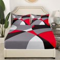 Abstract Twin Sheets Geometric Bed Set, Circle Bed Sheets Set Modern