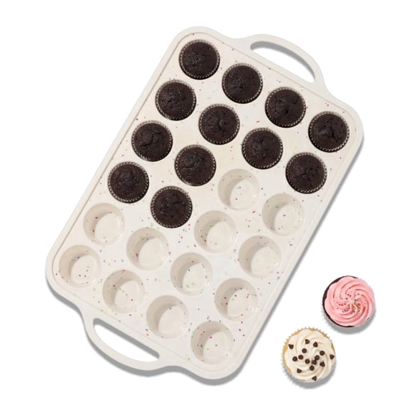 24ct Mini Muffin Pan, Mini Cupcake pans, Silicone Cupcake Pan for Mini Muffin, Mini Cupcake, Mini egg bites