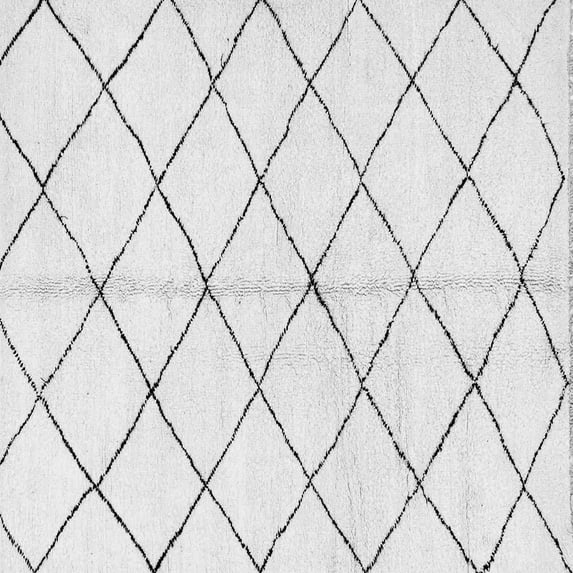 Ahgly Company Indoor Square Solid Gray Modern Area Rugs, 6' Square