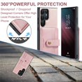 thumbnail image 6 of SaniMore Detachable Wallet for Samsung Galaxy S22 Ultra Case, Powerful Magnetic PU Leather 2-in-1 Functional RFID Blocking Cover with Card Slot Shockproof Protective Shell for S22 Ultra, Pink, 6 of 7