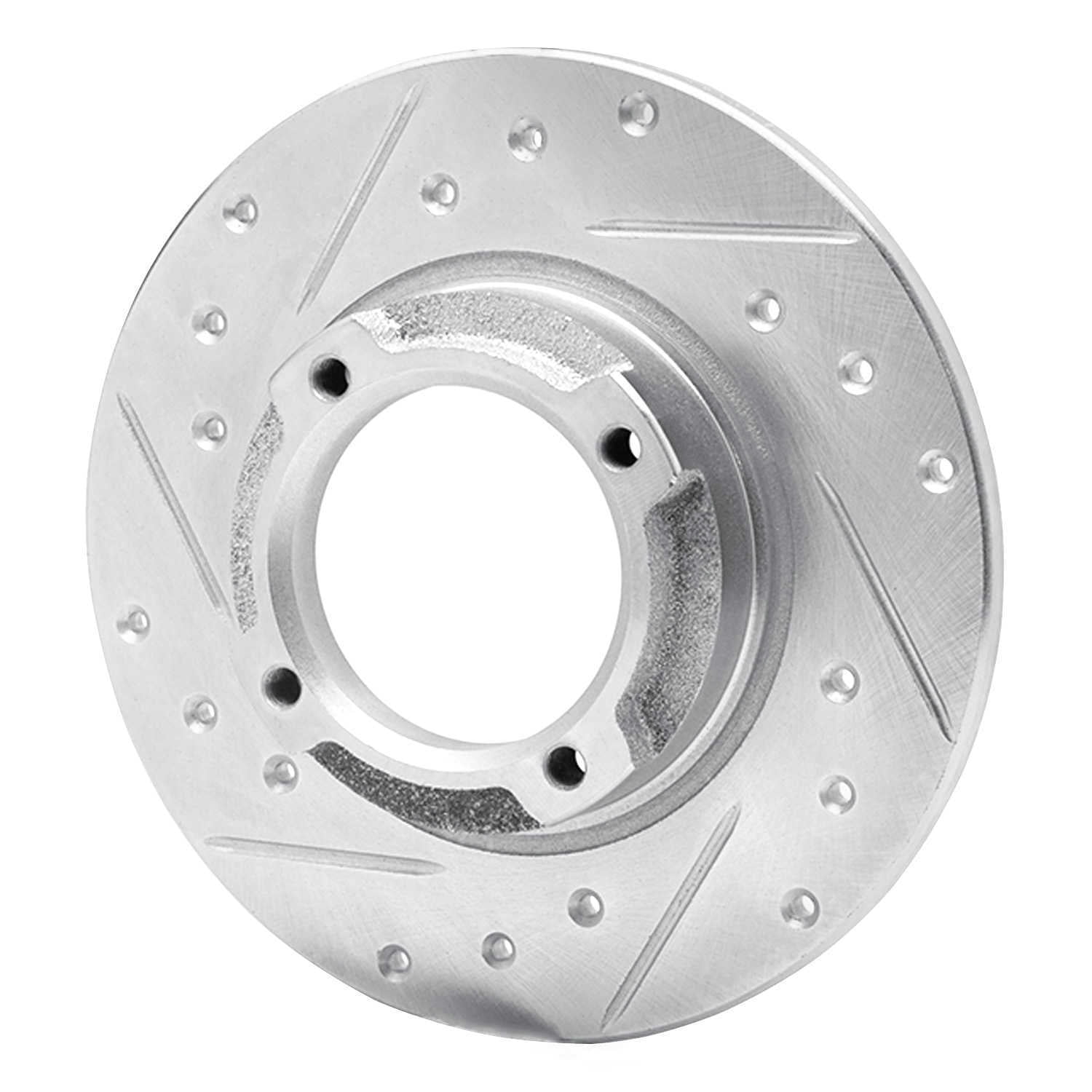 Dynamic Friction Company 631-13001L DFC Brake Rotor - Drilled And Slotted - Silver