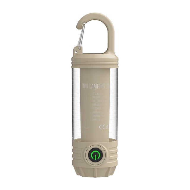 Linterna LED para acampar, lámpara LED para acampar, lámpara para tienda de campaña, luz para exteriores para senderismo y viajes , Caqui