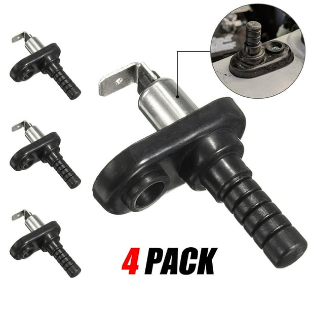 4pcs Universal Car Truck Boat Door Jamb Dome Light Hood Flange Mount