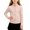 Pink, variant on Girls Zip Up Knit Cardigan Kids Turtleneck Long Sleeve Sweater Jacket Slim Fit Warm Ribbed Knit Top Fall Winter Daily Wear 