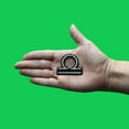 thumbnail image 2 of Libra Astrological Zodiac Symbol Patch Horoscope Scales Sign Embroidered Iron On, 2 of 2