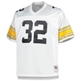 thumbnail image 2 of Men's Mitchell & Ness Franco Harris White Pittsburgh Steelers Big & Tall 1976 Retired Player Replica Jersey, 2 of 3