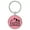 Pink, variant on Faith Can Move Mountains Religious Gray Laser Engraved Leatherette Keychain Backpack Pull - 1.5 x 3 Inches